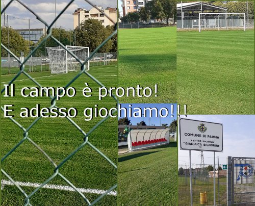 Il nuovo campo è pronto