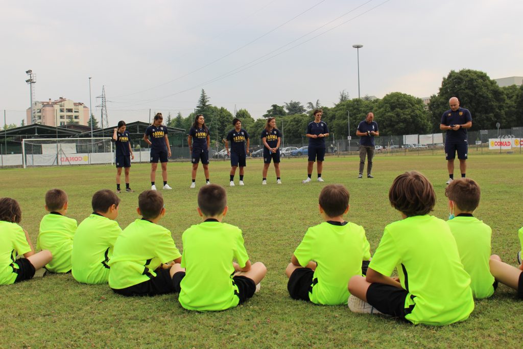 Astramblam – oggi allenamento con le atlete del Parma Calcio