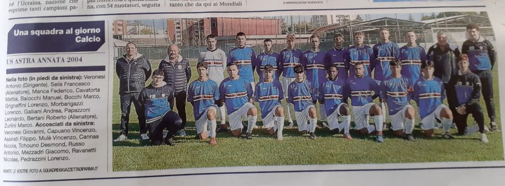 2004 – una squadra al giorno – Gazzetta di Parma