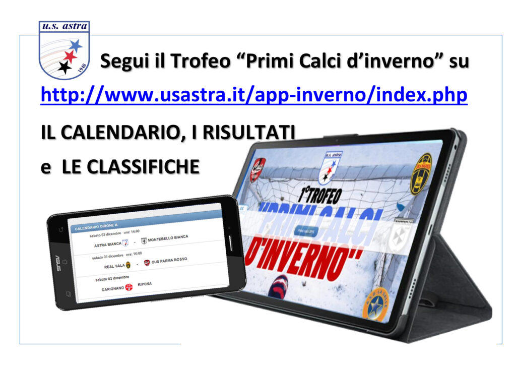 Primo Trofeo “Primi Calci d’Inverno – Fotogallery, Calendari, Risultati e Classifiche