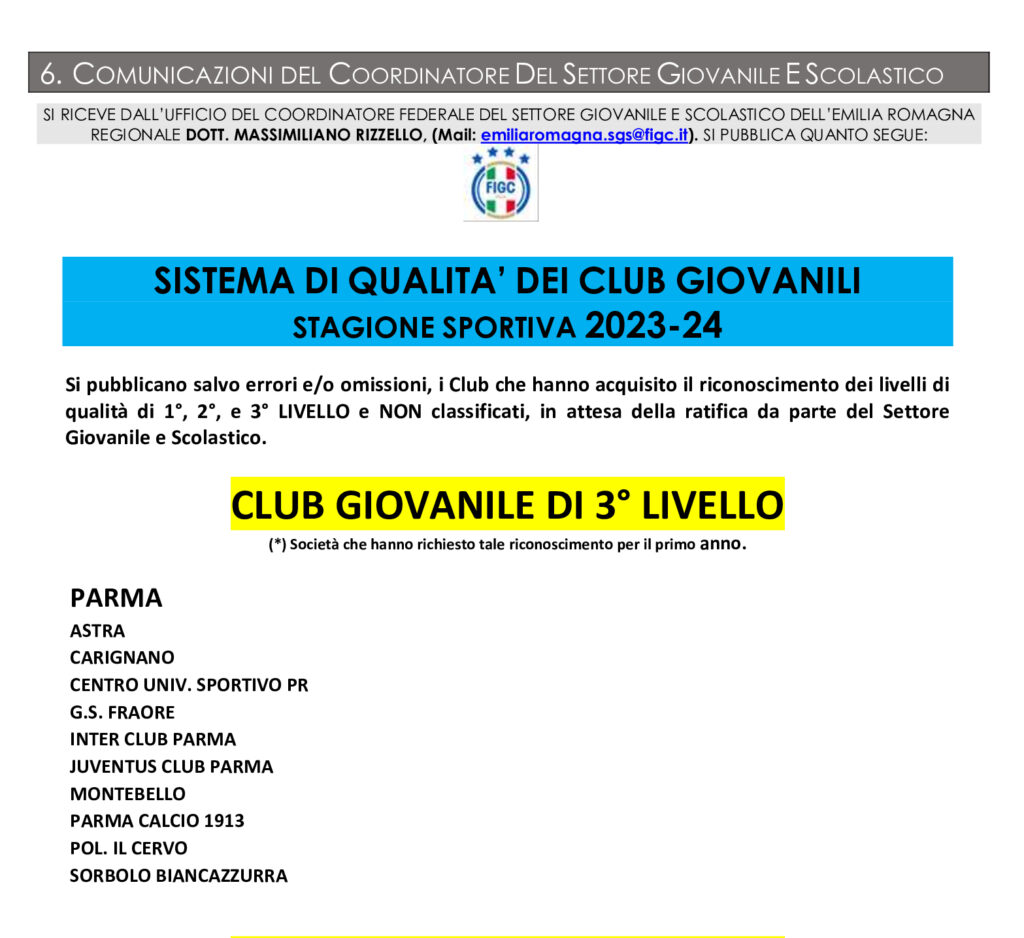 Astra riconosciuta ‘Società di terzo livello’ dalla Federazione